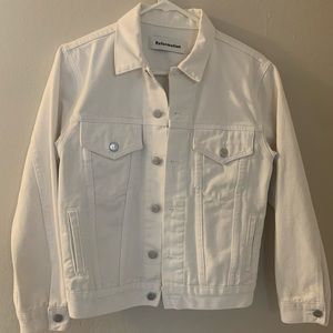 Reformation white denim jacket. Worn twice.